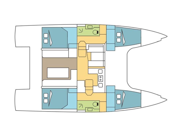 Nautitech 40 Open - layout Nautitech 40 Open - layout