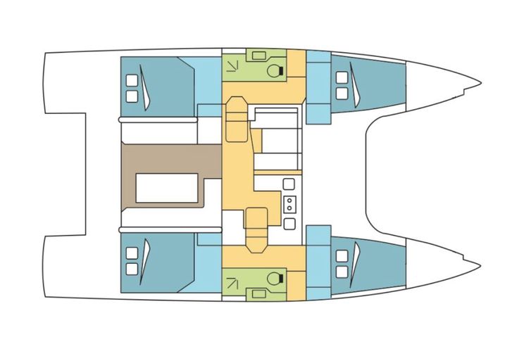 Layout for Nautitech 40 Open - layout