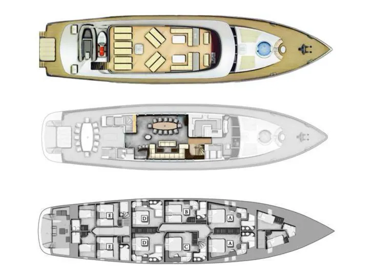 NAVILUX Motor Sailer 34m - layout NAVILUX Motor Sailer 34m - layout