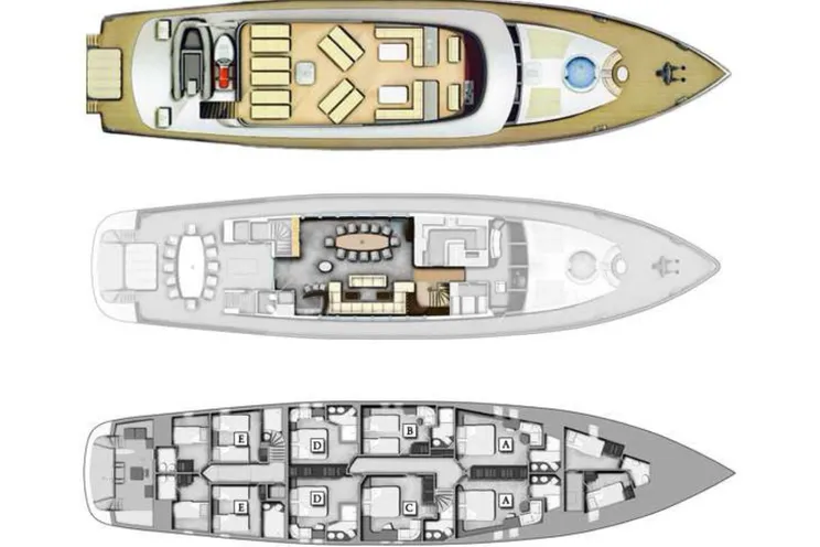 Layout for NAVILUX Motor Sailer 34m - layout