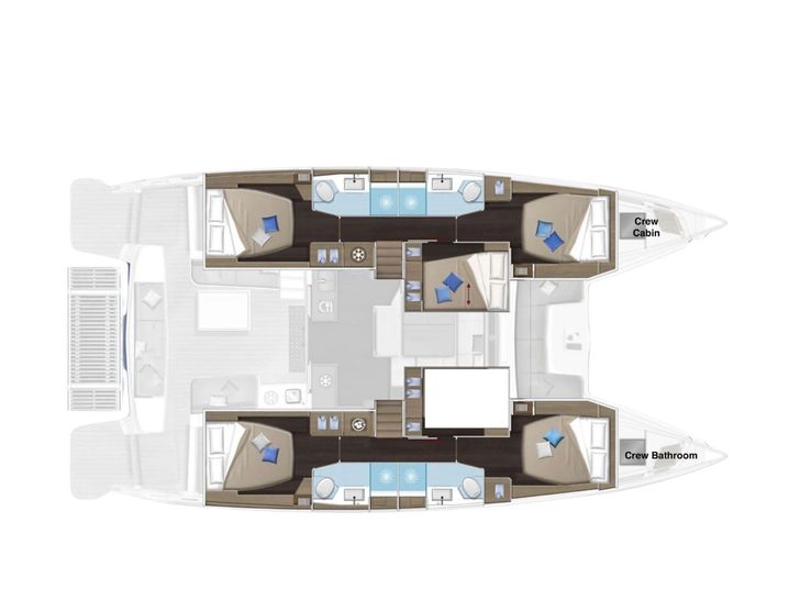 NAVYA Lagoon 51 - cabin layout NAVYA Lagoon 51 - cabin layout