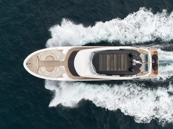 NAYLA Monte Carlo 75 - cruising aerial shot NAYLA Monte Carlo 75 - cruising aerial shot