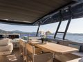 NAYLA Monte Carlo 75 - flybridge dining area NAYLA Monte Carlo 75 - flybridge dining area