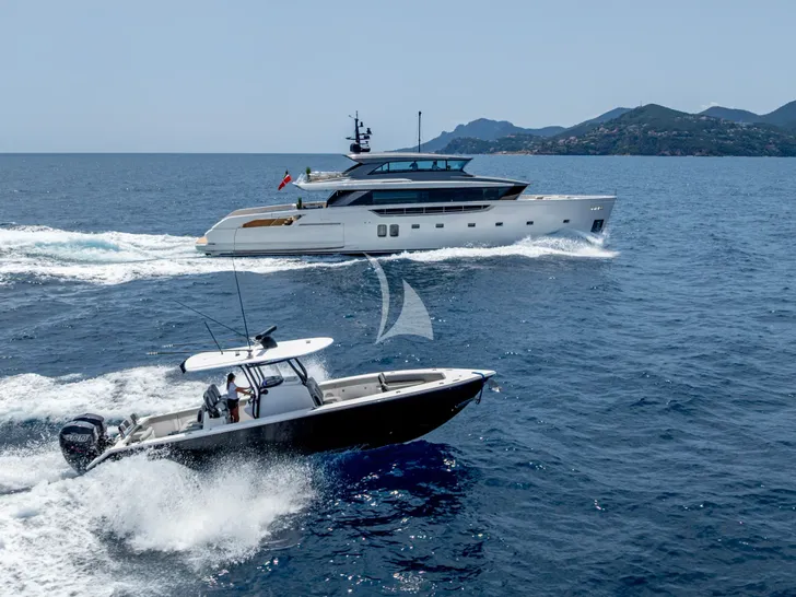 NECTAR Sanlorenzo SX112 - cruising with the tender NECTAR Sanlorenzo SX112 - cruising with the tender