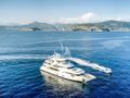 NELA Benetti Crystal 140 - aerial shot with the tender NELA Benetti Crystal 140 - aerial shot with the tender