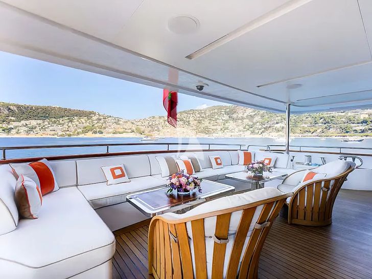 NELA Benetti Crystal 140 - main aft deck NELA Benetti Crystal 140 - main aft deck