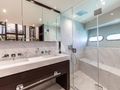 NEW EDGE Sunseeker 95 master cabin bathroom other angle