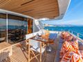 NEW STAR Benetti Tradition 100 - main aft deck seating and dining area NEW STAR Benetti Tradition 100 - main aft deck seating and dining area