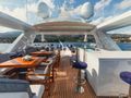 NEW WAVES Benetti Fast 140 - sun deck bar and dining area NEW WAVES Benetti Fast 140 - sun deck bar and dining area