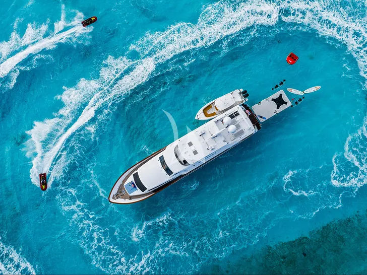 NEXT CHAPTER Hargrave 97 RPH - aerial shot anchored NEXT CHAPTER Hargrave 97 RPH - aerial shot anchored