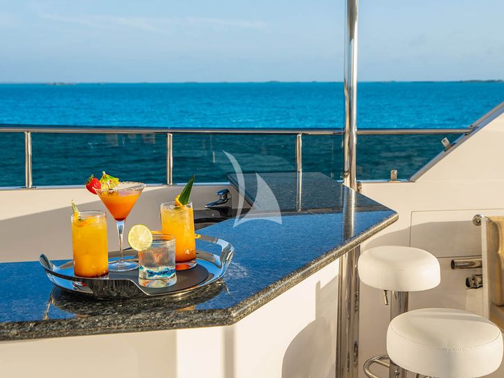 NEXT CHAPTER Hargrave 97 RPH - flybridge cocktail party NEXT CHAPTER Hargrave 97 RPH - flybridge cocktail party