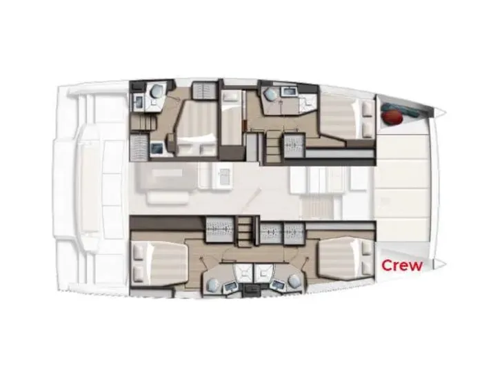 NIA Bali 4.6 - cabin layout NIA Bali 4.6 - cabin layout