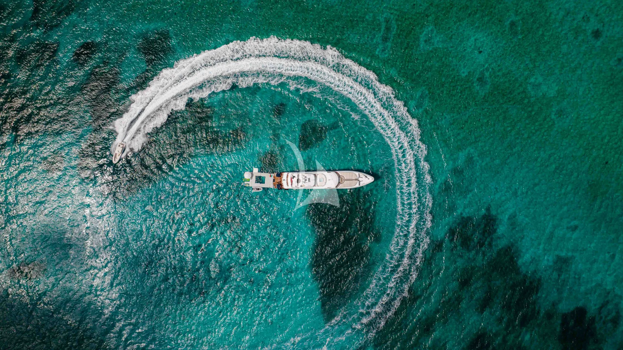 NICOLE EVELYN Cheoy Lee 38m - drone shot