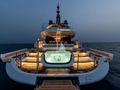 FURY II Columbus Atlantique 43m - aft pool at night FURY II Columbus Atlantique 43m - aft pool at night