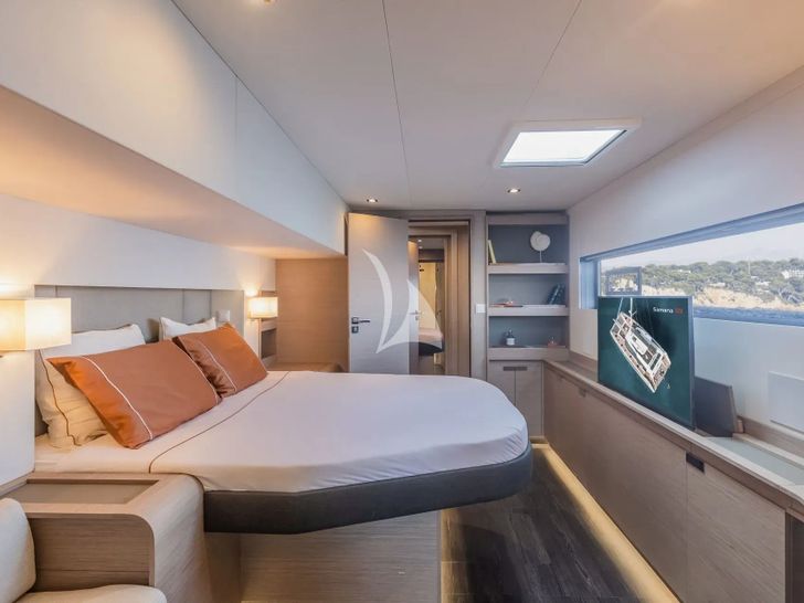 NIKA ONE Fountaine Pajot Samana 59 - master cabin NIKA ONE Fountaine Pajot Samana 59 - master cabin