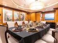 NITA K II Amels 52m - indoor formal dining set up NITA K II Amels 52m - indoor formal dining set up