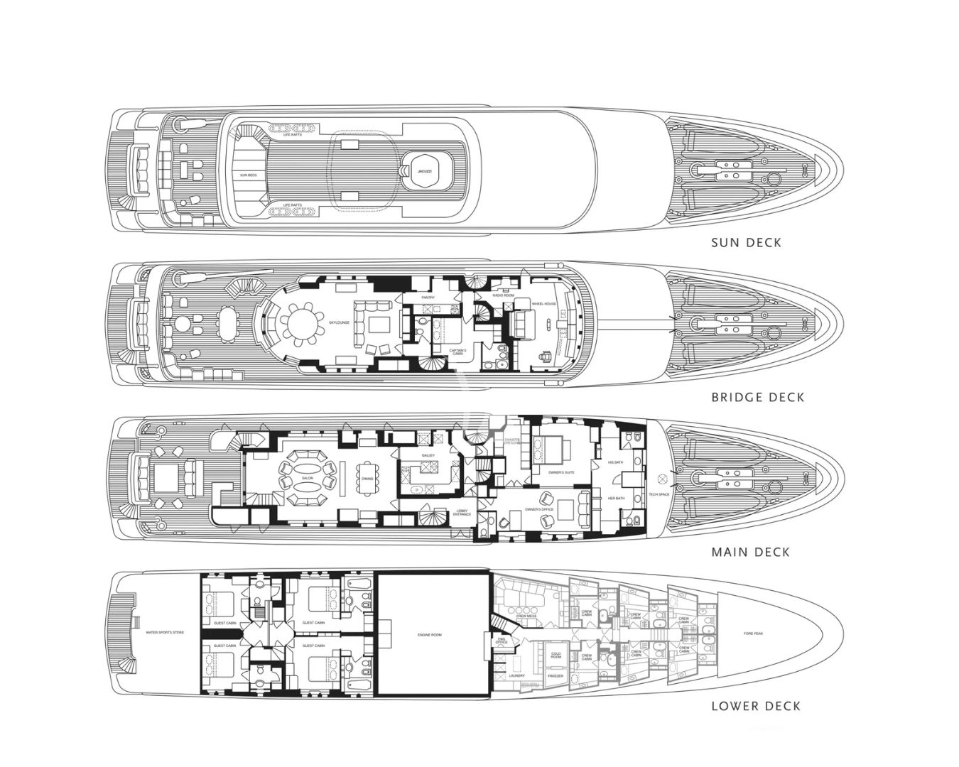 Layout for NITA K II Amels 52m - layout