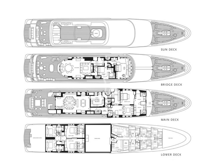 NITA K II Amels 52m - layout NITA K II Amels 52m - layout