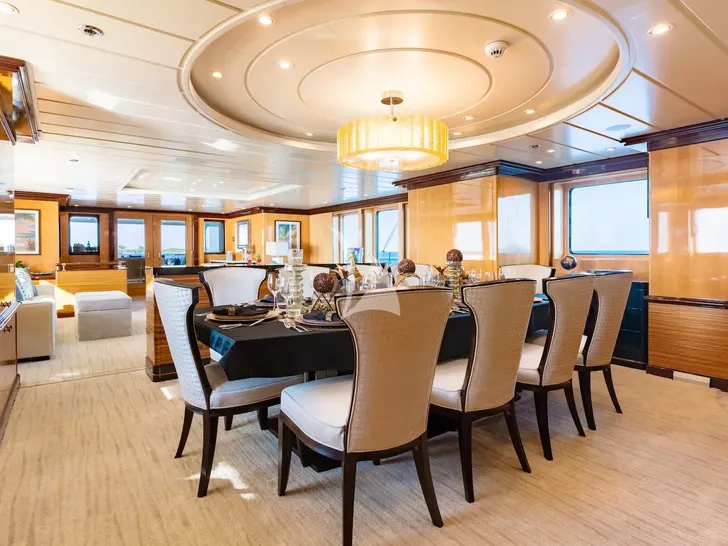 NITA K II Amels 52m - main dining area NITA K II Amels 52m - main dining area