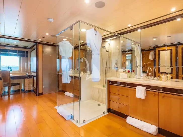 NITA K II Amels 52m - master cabin bathroom NITA K II Amels 52m - master cabin bathroom