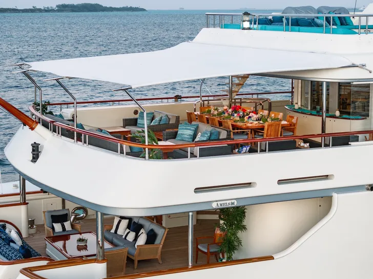 NITA K II Amels 52m - sky deck aft and main aft deck NITA K II Amels 52m - sky deck aft and main aft deck