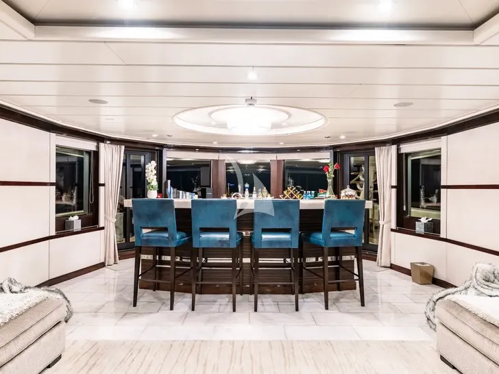 NITA K II Amels 52m - sky lounge bar NITA K II Amels 52m - sky lounge bar