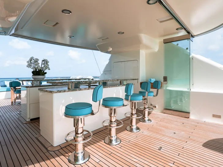 NITA K II Amels 52m - sundeck bar NITA K II Amels 52m - sundeck bar