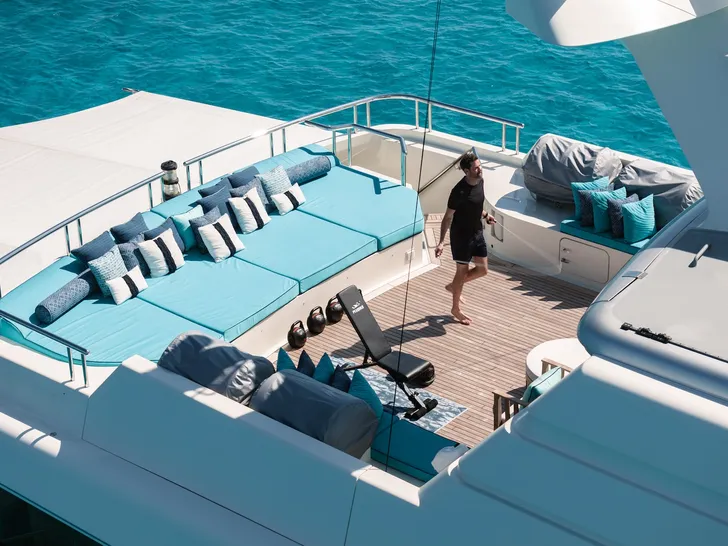 NITA K II Amels 52m - sundeck sunbathing area NITA K II Amels 52m - sundeck sunbathing area