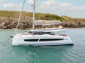 NN Fountaine Pajot New 44 - anchored side profile NN Fountaine Pajot New 44 - anchored side profile