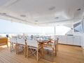 NO.9 Sunseeker 131 - sky deck dining area NO.9 Sunseeker 131 - sky deck dining area