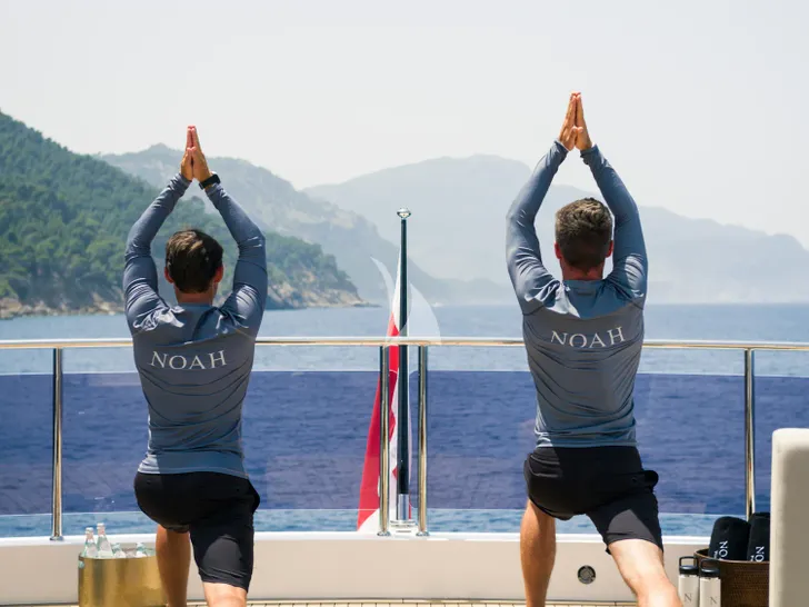 NOAH Sunseeker 131 - yoga session NOAH Sunseeker 131 - yoga session