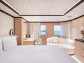 NOCTURNE Benetti B.Now 50m - master cabin bed and couch NOCTURNE Benetti B.Now 50m - master cabin bed and couch