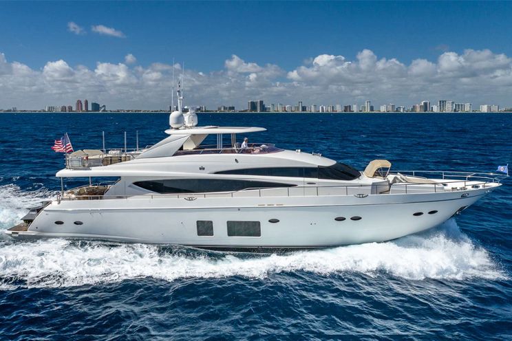 Charter Yacht NO CURFEW - Princess 85 - 4 Cabins - Nassau - Exumas - Bahamas