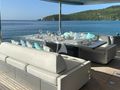 NOI Riva Argo 90 - aft deck dining area NOI Riva Argo 90 - aft deck dining area