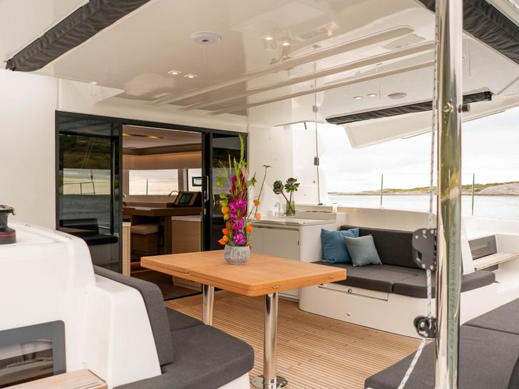 NORD Lagoon 51 aft deck NORD Lagoon 51 aft deck