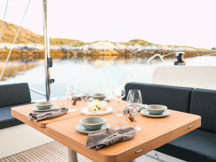 NORD Lagoon 51 aft dining NORD Lagoon 51 aft dining