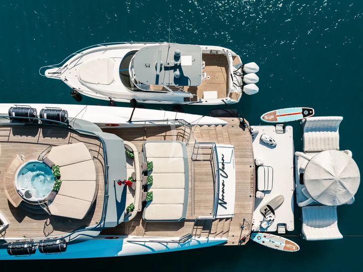 NORMA JEAN Palmer Johnson 150 - top aft decks shot NORMA JEAN Palmer Johnson 150 - top aft decks shot