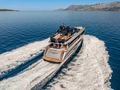NO STRESS 888 Riva Corsaro 100 - cruising aft view NO STRESS 888 Riva Corsaro 100 - cruising aft view