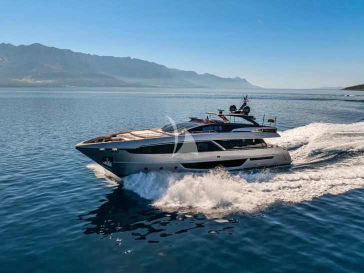 NO STRESS 888 Riva Corsaro 100 - cruising side profile NO STRESS 888 Riva Corsaro 100 - cruising side profile