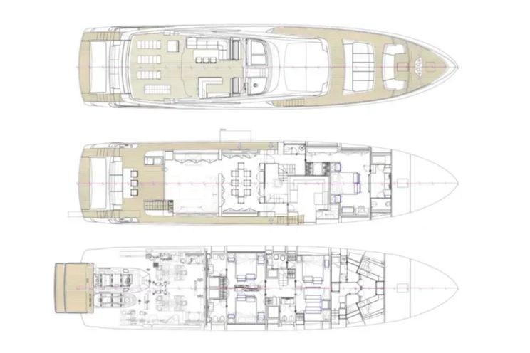 Layout for NO STRESS 888 Riva Corsaro 100 - layout