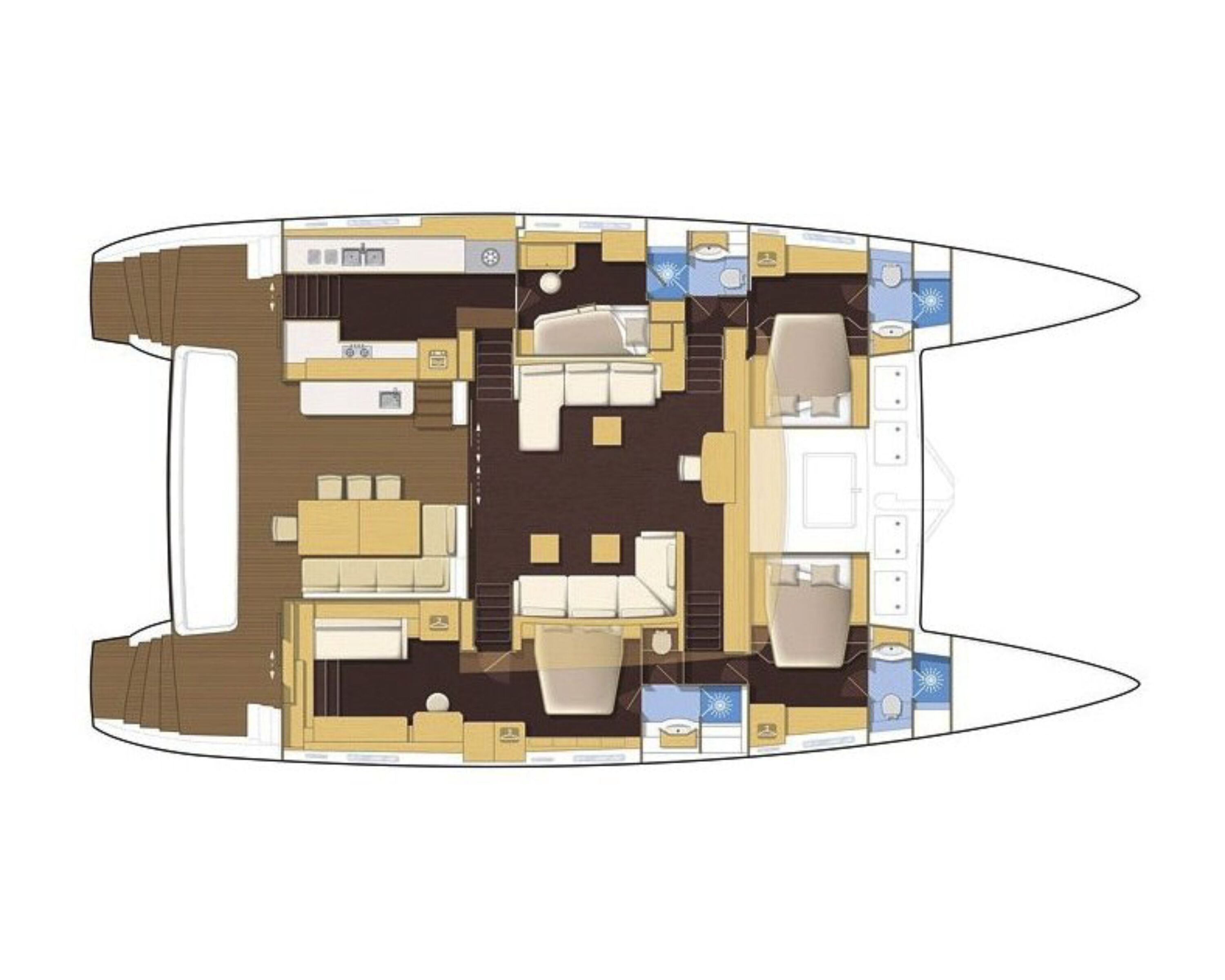 Layout for  NOVA Lagoon 620 - layout
