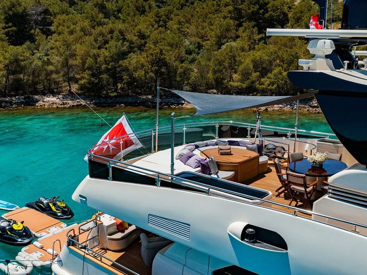 NOVELA CBI Navi Custom 30m - sun deck aft NOVELA CBI Navi Custom 30m - sun deck aft