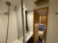 NOWHERE Fountaine Pajot Saba 50 - master cabin bathroom NOWHERE Fountaine Pajot Saba 50 - master cabin bathroom
