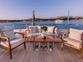 OAK Benetti Classic 115 - sky deck aft seating area OAK Benetti Classic 115 - sky deck aft seating area