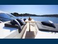 OBSESSIO Princess 72 foredeck lounging area