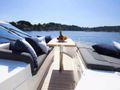 OBSESSIO Princess 72 foredeck lounging area