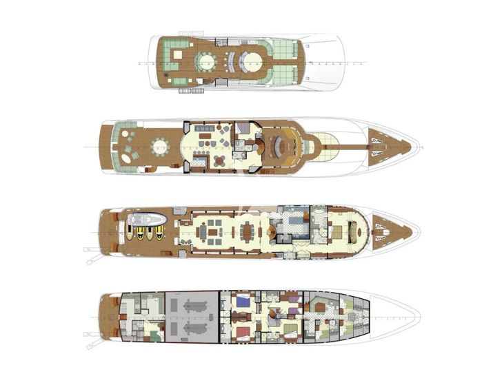 OCEAN CLUB Trinity Yachts 164 - layout OCEAN CLUB Trinity Yachts 164 - layout