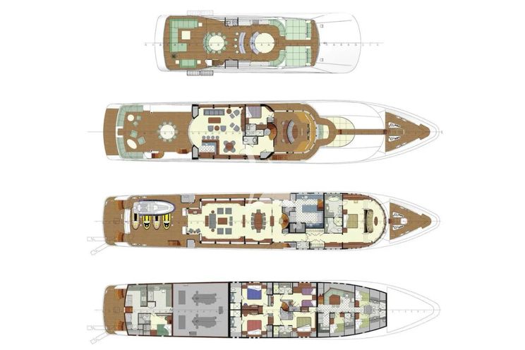 Layout for OCEAN CLUB Trinity Yachts 164 - layout