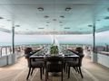 OCEAN CLUB Trinity Yachts 164 - sky deck dining and lounge OCEAN CLUB Trinity Yachts 164 - sky deck dining and lounge