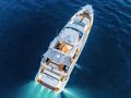 OCEAN DRIVE Benetti Delfino 92 - aerial top shot at night OCEAN DRIVE Benetti Delfino 92 - aerial top shot at night